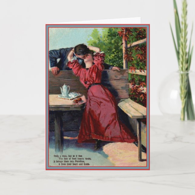 Solamente su beso - tarjeta de la tarjeta del día (Anverso)