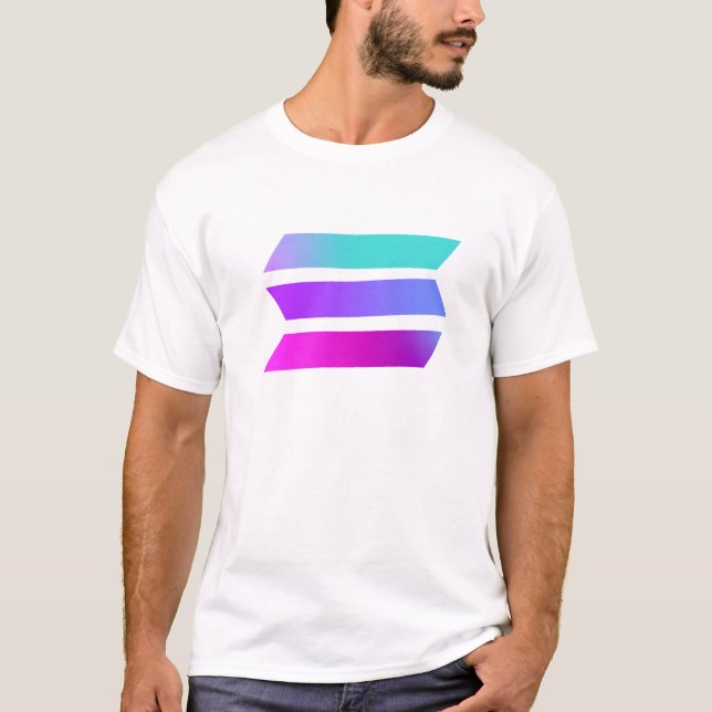 SOLANA altcoin regalo camiseta negra para él (Anverso)