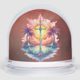 Solar anchor in a tropical paradise. 