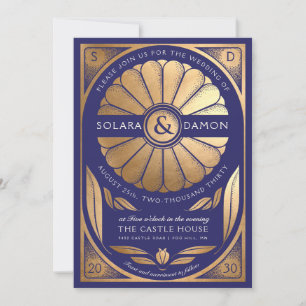 SOLARA II - Invitación a la Boda de Oro de Faux Fl