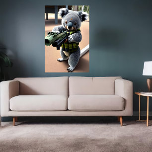 Soldado de Antropomorfo Koala Arte IA