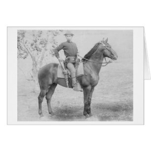 Soldado en su caballo en Dakota del Sur