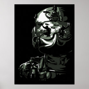 Soldado militar de arte poster