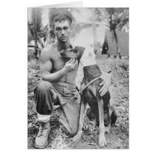 Soldado y perro