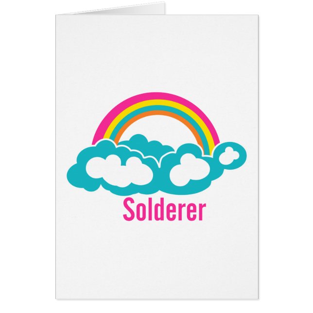 Soldadora de nubes arco iris (Frente)