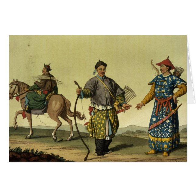 Soldados de las banderas del Mongolian ocho del (Anverso (Horizontal))