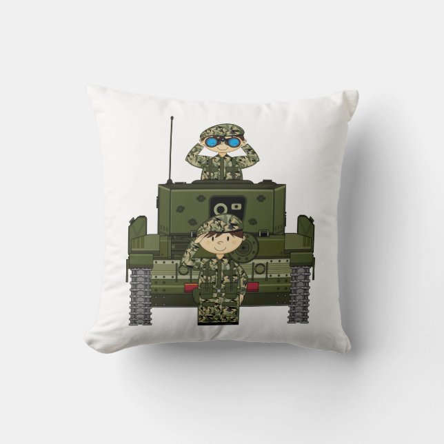 Soldados del ejército británico y almohada del (Anverso)
