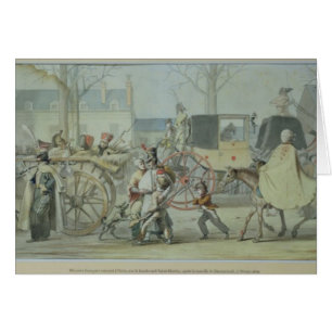 Soldados franceses heridos que entran en París