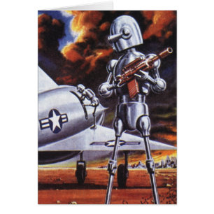 Soldados Militares Robot de Ciencia Ficción Vintag