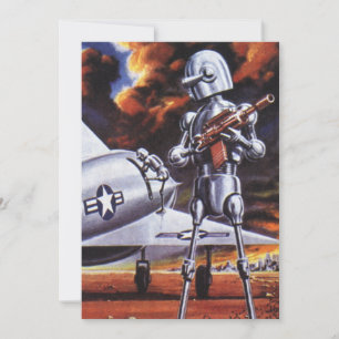 Soldados Militares Robot de Ciencia Ficción Vintag