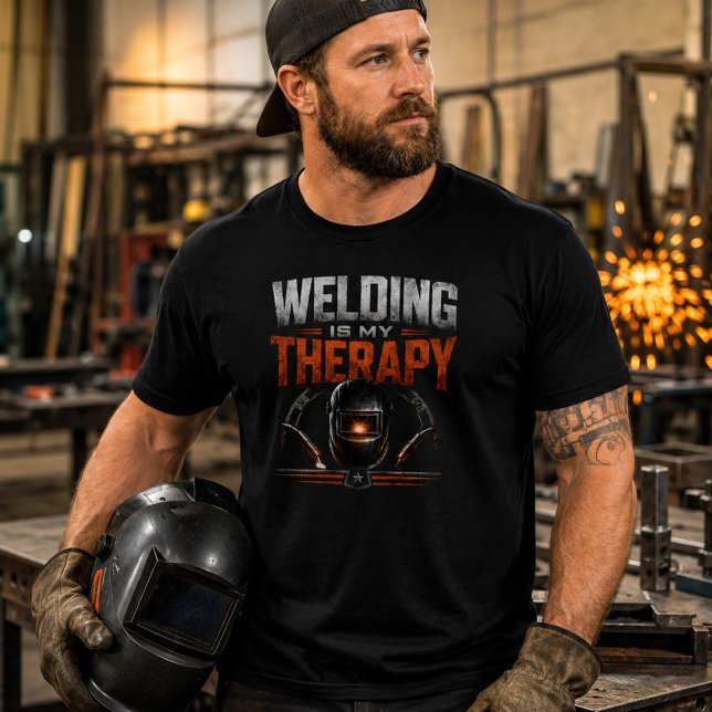 Soldar es mi terapia Camiseta divertida para solda (Subido por el creador)