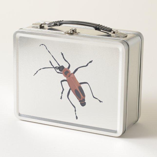 Soldier Beetle Painting on Metal Lunch Boxes (Anverso)
