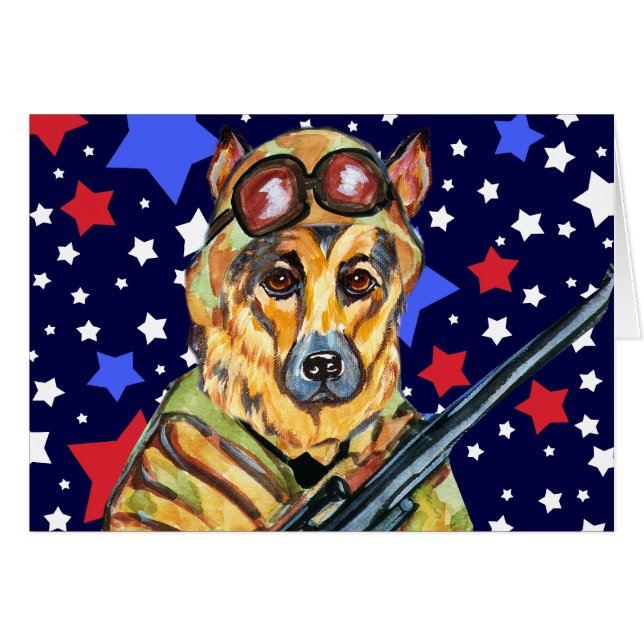 SOLDIER GERMAN SHEPHERD (Anverso (Horizontal))