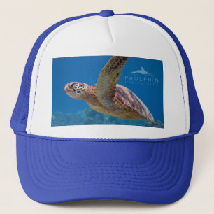 Soleado la tortuga de mar - gorra del camionero
