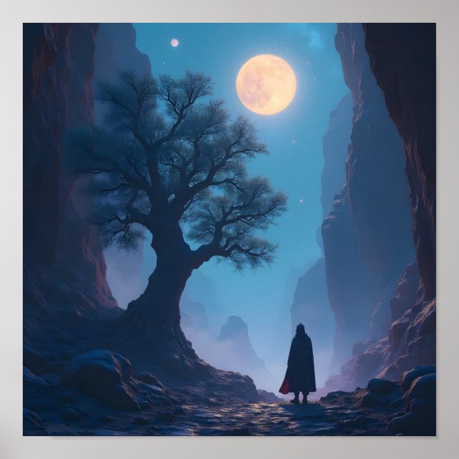 Soledad lunar La vigilia de Wanderer. Póster (Frente)