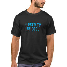 Solía ser genial, camiseta de texto negro