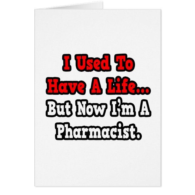 Solía tener una vida... farmacéutico (Frente)