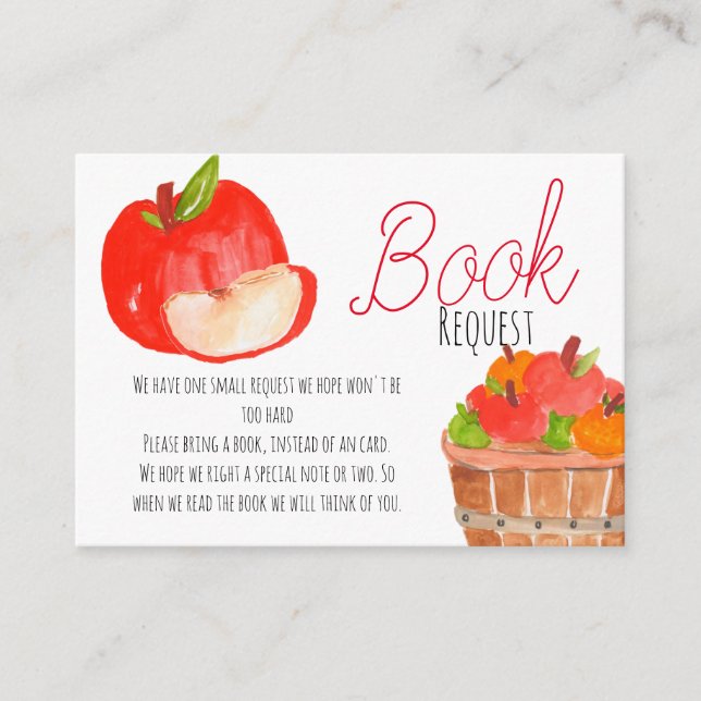 Solicitar el libro de Apple tarjeta de ducha bebé (Anverso)