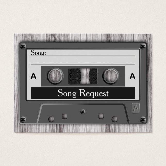 Solicitud de canción Retro Cassette Tape Boda