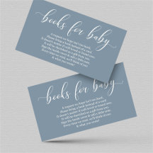 Solicitud de libro azul para bebés - Invitación a