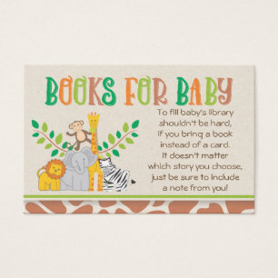 Solicitud de libro de Baby Shower Safari para anim