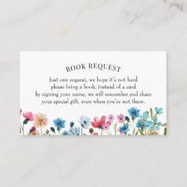 Solicitud de libro de flores silvestres o tarjeta 