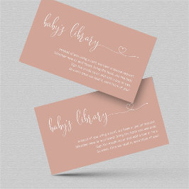 Solicitud de libro de oro Rosa - Invitación a Baby