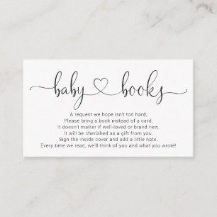 Solicitud de libro moderno para invitación a Baby