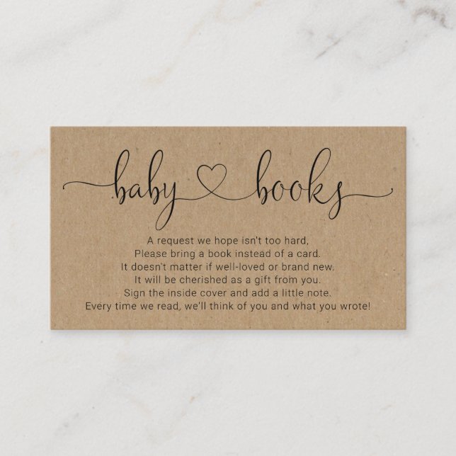 Solicitud de libro para invitación a Baby Shower - (Anverso)