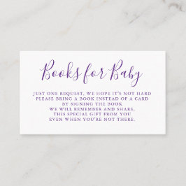 Solicitud de libros | Insertar invitación de Baby 