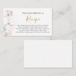 Solicitud de tarjeta de receta de mariposa para du