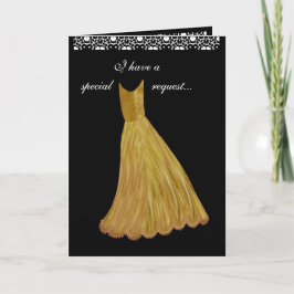 SOLICITUD ESPECIAL - GOLD Gown de la invitación a