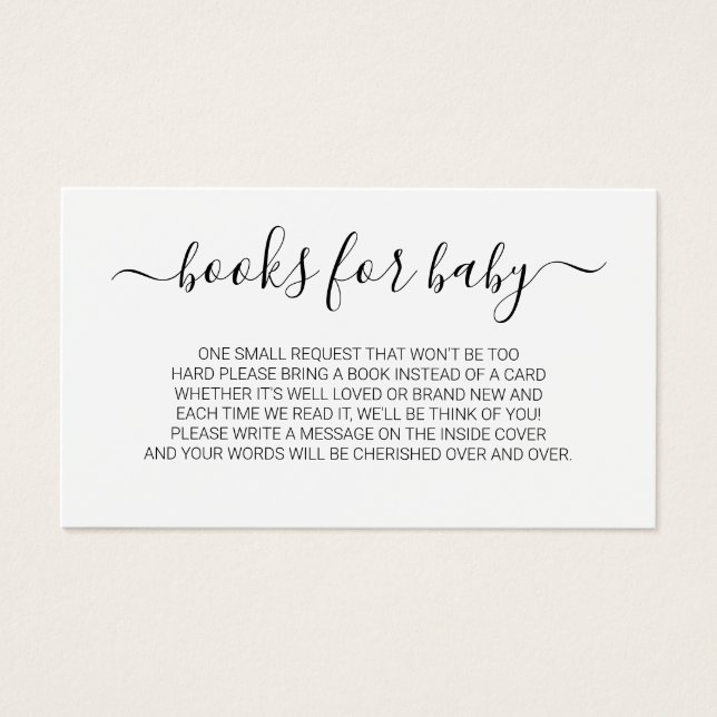 Solicitud mínima de libro de guiones para Baby Sho (Frente)