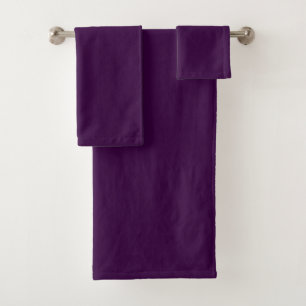 Solid deep purple dark plum