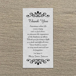 Solidaridad Gracias A La Tarjeta De Foto Pergamino