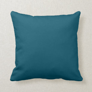 Sólido almohada turquesa azul oscuro Verde azulado