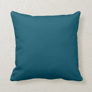 Sólido almohada turquesa azul oscuro Verde azulado