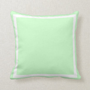 sólido pastel de marisco verde almohada azul claro