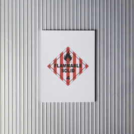 Sólidos inflamables 4 Etiqueta