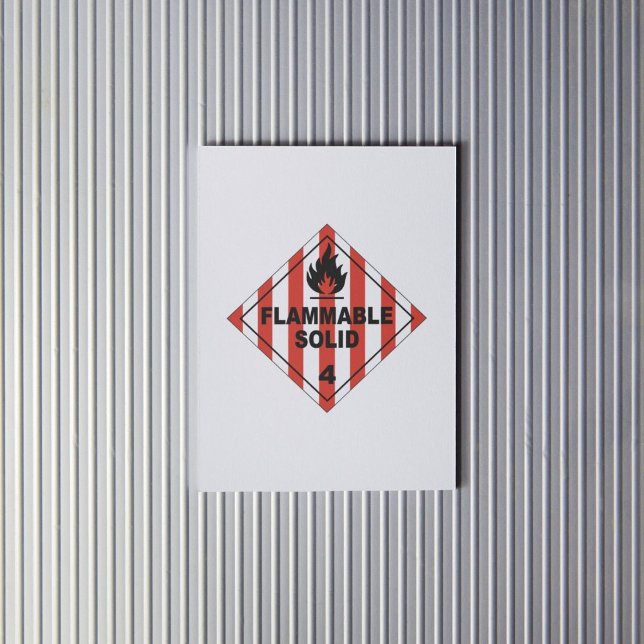 Sólidos inflamables 4 Etiqueta (Subido por el creador)