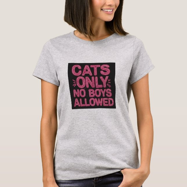 Solo A Los Gatos No Se Permite La Camiseta (Anverso)