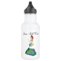 Solo Agrega Agua Botella de Agua de Sirena Bonita