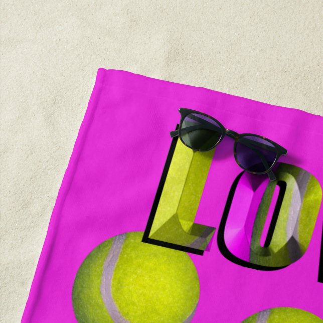 Solo amo el tenis, la toalla de playa (In situ)