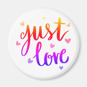 Solo amor imán redondo de 2¼ pulgadas