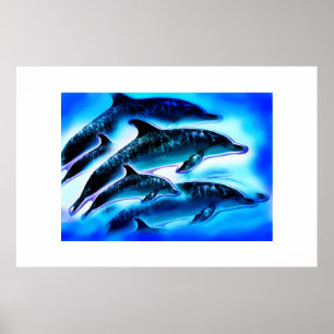 Sólo arte animal de delfines