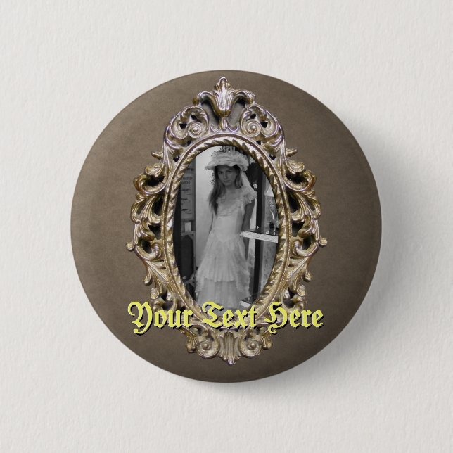 Solo botón elegante del marco (Anverso)