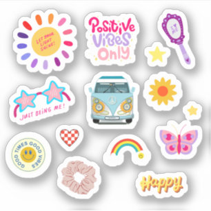 Sólo buenas vibraciones - Paquete de Pegatinas de