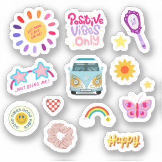 Sólo buenas vibraciones - Paquete de Pegatinas de 