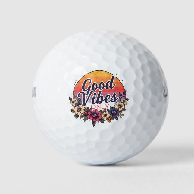 Sólo buenas vibraciones | Pelota de golf de Person (Anverso)