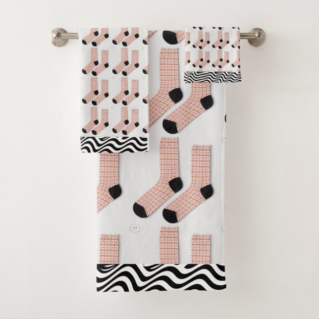 Solo Calcetines Cute Niños Toalla De Baño Set (In situ)